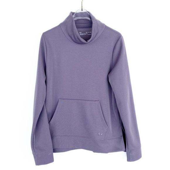 SALE 🛍️ UNDER ARMOUR Fleece lined Mock Neck Mirage Pullover Womens size XS - Picture 3 of 10